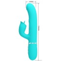 PRETTY LOVE - RABBIT VIBRATOR WITH LICKING AQUA GREEN