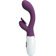 PRETTY LOVE - BUTTERFLY KISS VIBRATEUR RABBIT ET STIMULATEUR DE POINT G VIOLET