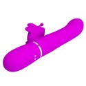 PRETTY LOVE - VIBRATEUR MULTIFONCTION LAPIN 4 EN 1 PAPILLON FUCHSIA