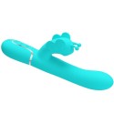 PRETTY LOVE - VIBRATORE MULTIFUNZIONE RABBIT 4 IN 1 FARFALLA