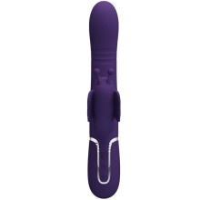 PRETTY LOVE - VIBRADOR COELHO MULTIFUNÇÕES 4 EM 1 BORBOLETA ROXO