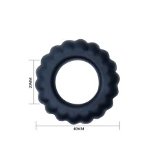 BAILE - COCKRING TITAN NERO 2 CM