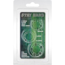 SEVEN CREATIONS - SET OF THREE TRANSPARENT PENIS RINGS