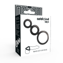 ADDICTED TOYS - RINGS SET FOR PENIS - SMOKED