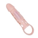 BAILE - PENIS EXTENDER COVER WITH VIBRATION AND NATURAL STRAP