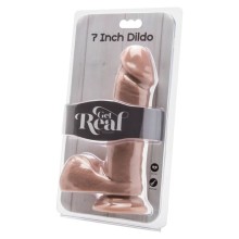 GET REAL - GODE 18 CM AVEC BILLES EN PEAU