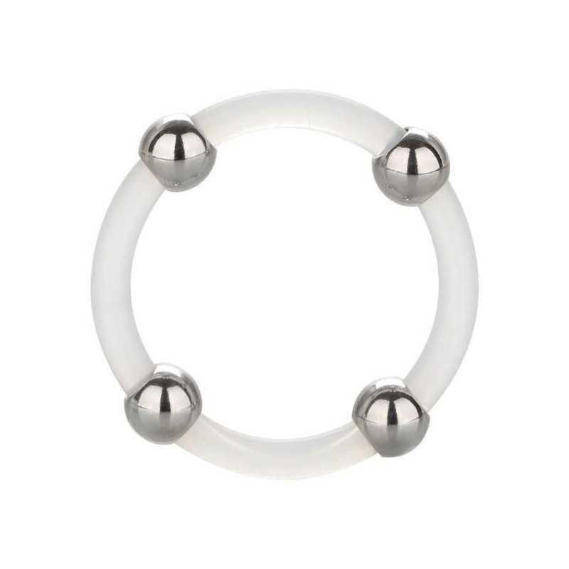 CALEXOTICS - BAGUE EN SILICONE PERLÉE ACIER L