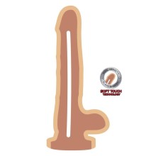 GET REAL - GODE DOUBLE DENSITÉ 12 CM BALLES PEAU