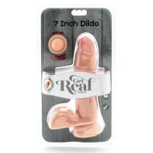 GET REAL - GODE DOUBLE DENSITÉ 12 CM BALLES PEAU