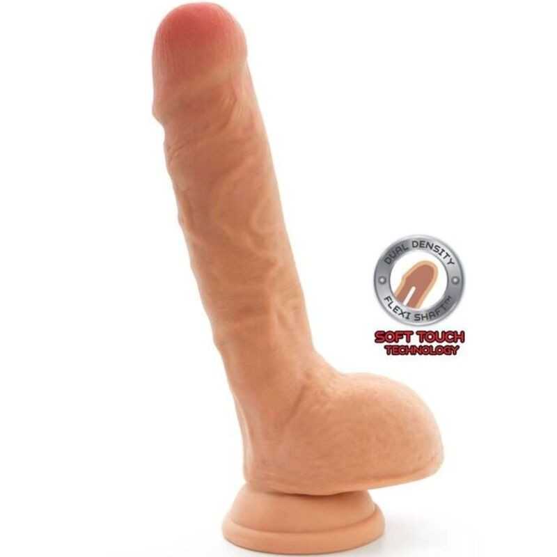 GET REAL - DUAL DENSITY DILDO 18 CM EIERHAUT