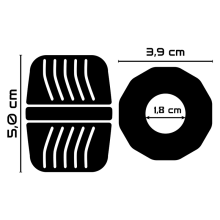 POWERING - SUPER FLEXIBLER UND WIDERSTANDSFÄHIGER PENISRING 5 CM PR11 KLAR