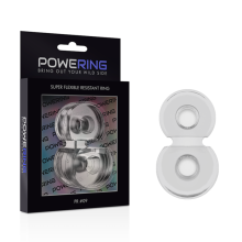 POWERING - SUPER FLEXIBLE AND RESISTANT DOUBLE PENIS RING PR09