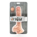 GET REAL - GODE DOUBLE DENSITÉ 25,5 CM BALLES PEAU