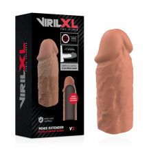 VIRILXL - EXTENSÃO DE PÊNIS DE SILICONE LÍQUIDO V3 MARROM