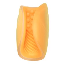 CALEXOTICS - MASTURBATORE BEADED GRIP ARANCIONE