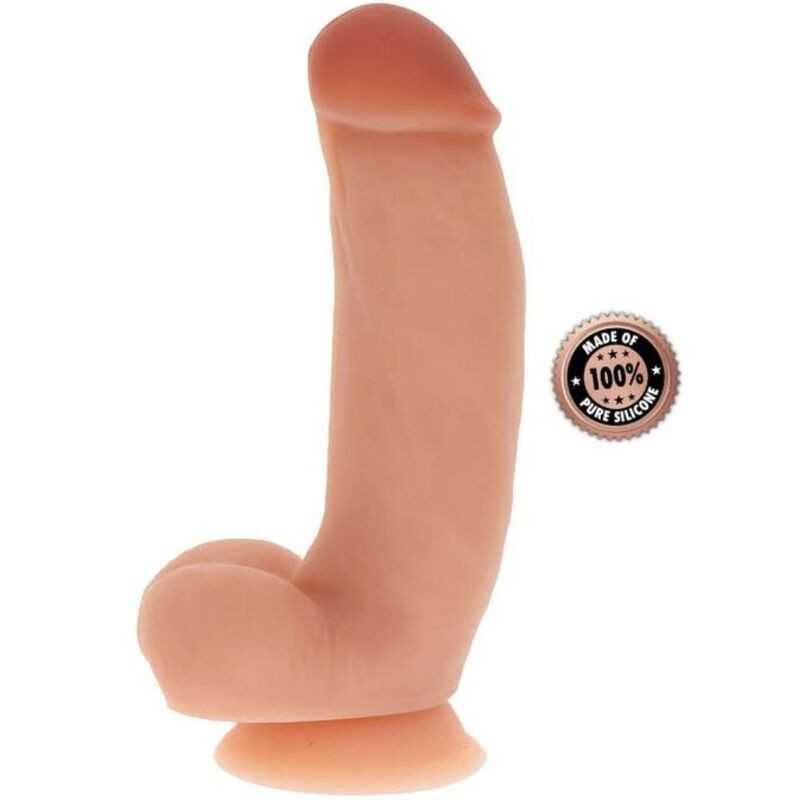 GET REAL - GODE EN SILICONE 18 CM AVEC BALLES PEAU