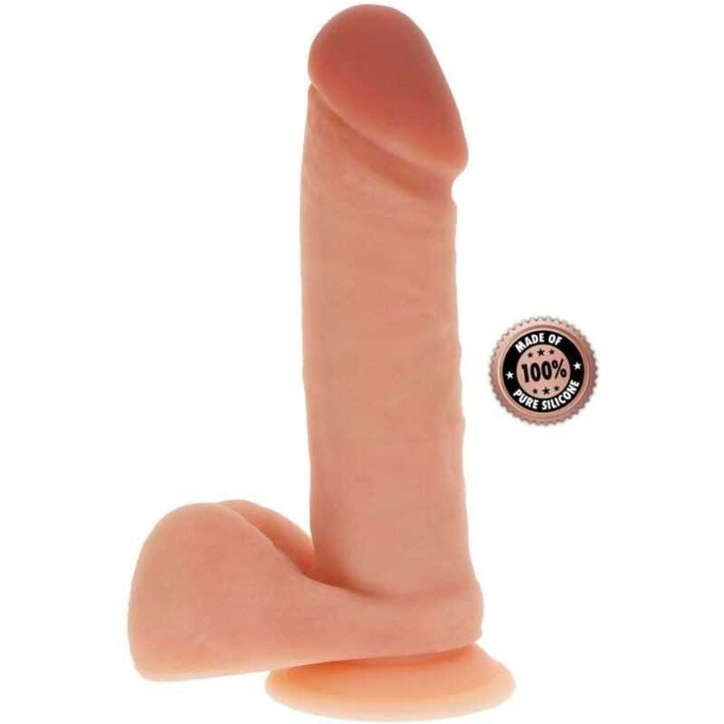 GET REAL - SILIKONDILDO 20,5 CM MIT KUGELN HAUT