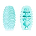 PRETTY LOVE - TURQUOISE DOUBLE SIDED MASTURBATOR EGG