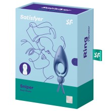 SATISFYER SNIPER RING VIBRATOR BLAU