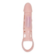 PRETTY LOVE - HARRISON PENIS EXTENDER COVER MIT VIBRATION UND RIEMEN 13.5 CM