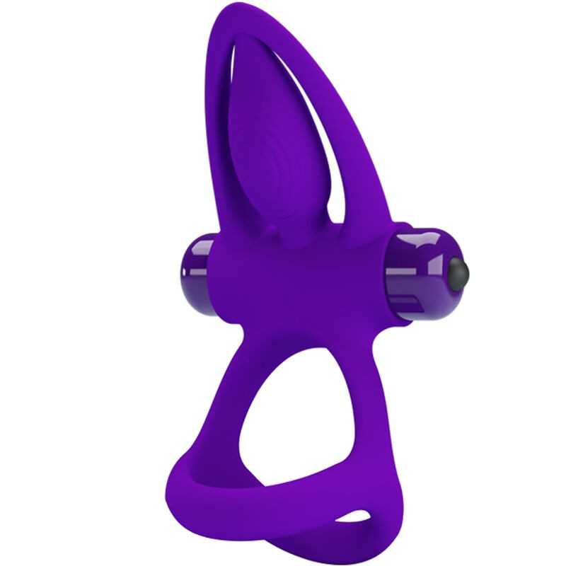 PRETTY LOVE - VIBRATORRING 10 VIBRATIONEN LILA SILIKON