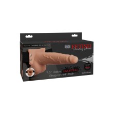 FETISH FANTASY SERIES - IMBRACATURA REGOLABILE PENE REALISTICO CON SFERE SQUIRTING 19 CM