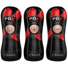 PDX ELITE - STROKER SET 12 EINHEITEN: 6X VAGINA, 3X ANO, 3X MUND