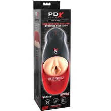 PDX ELITE - STROKER FUCK-O-MATIC VAGIN DOUBLE VIBRATION PÉNIS ET TESTICULES