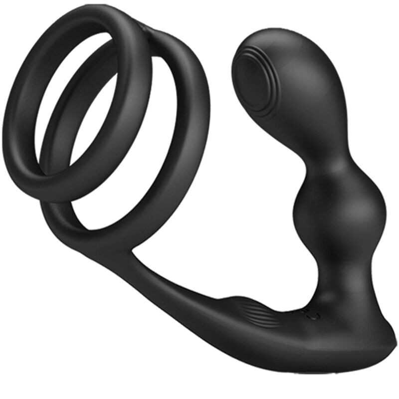 PRETTY LOVE - MARSHALL PENIS RING WITH VIBRATORY ANAL PLUG WITH