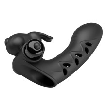 PRETTY LOVE - VANCE BLACK RABBIT VIBRATOR FINGER COVER