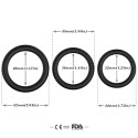 ARMONY - TRIPLE SILICONE RING BLACK