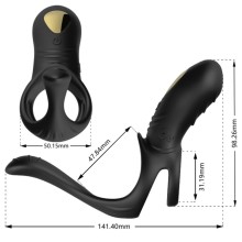 ARMONY - JOY JUMPER RING VIBRATOR FOR COUPLES ANAL PLUG BLACK