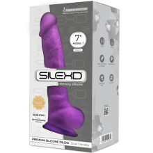 SILEXD - MODÈLE 1 PÉNIS RÉALISTE PREMIUM SILEXPAN SILICONE VIOLET 17.5 CM