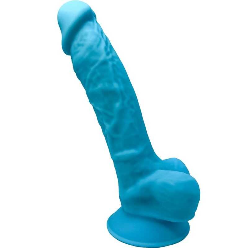 SILEXD - MODEL 1 REALISTISCHER PENIS PREMIUM SILEXPAN SILIKON BLAU 17.5 CM