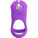 PRETTY LOVE - SILAS ANNEAU PÉNIS VIBRANT 7 VIBRATIONS SILICONE VIOLET