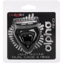 CALEXOTICS - ALPHA DUAL CAGE RING BLACK