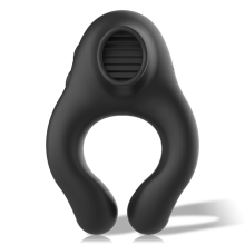 ARMONY - SILICONE VIBRATOR RING 3 MOTORS RECHARGEABLE BLACK -