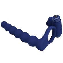 PRETTY LOVE - AJMAL VIBRATING RING WITH PLUG BLUE