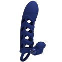 PRETTY LOVE - ALTAF ANELLO VIBRATORE CON GUAINA IN SILICONE BLU