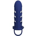 PRETTY LOVE - ALTAF ANEL VIBRADOR COM BAINHA DE SILICONE AZUL