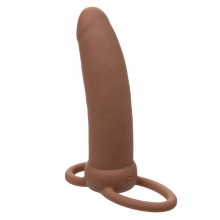 CALEXOTICS - MAXX THICK DOUBLE PÉNÉTRATEUR 10 VIBRATIONS MARRON