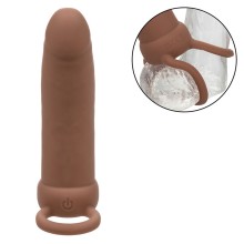 CALEXOTICS - MAXX THICK DUAL PENETRATOR 10 VIBRAÇÕES MARROM