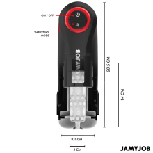 JAMYJOB - AUTOMATISCHER VAGINA-MASTURBATOR MIT GRAVITY-FUNKTION, 5 SAUGMODI