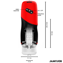 JAMYJOB - MASTURBATORE VAGINALE AUTOMATICO XPEED 5 MODALITÀ DI SPINTA ED EFFETTO SONORO