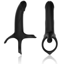 ARMONY - DILDO WITH RING VIBRATOR BLACK