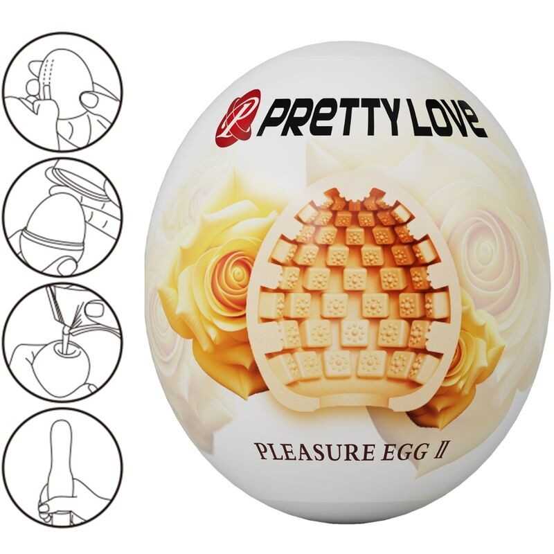 PRETTY LOVE - MASTURBADOR MASCULINO OVO CARNE