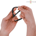 INTENSE - BOBBY DOPPIO ANELLO PER PENE IN SILICONE NERO