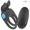 INTENSE - SAM VIBRATOR DOUBLE PENIS RING 10 VIBRATIONS BLACK