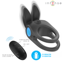 INTENSE - SAM VIBRATOR DOUBLE PENIS RING 10 VIBRATIONS BLACK