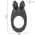 INTENSE - SAM VIBRATOR DOUBLE PENIS RING 10 VIBRATIONS BLACK